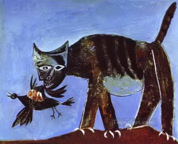  cat - Wounded Bird and Cat 1939 Cubists